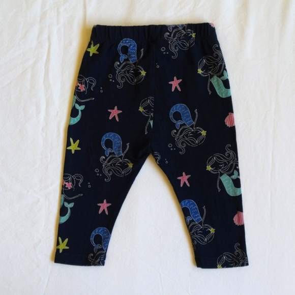 babyGap navy blue mermaids cropped leggings 18 months baby girl - Picture 6 of 7